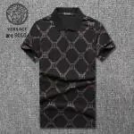 versace t-shirt hommes v-head versace black